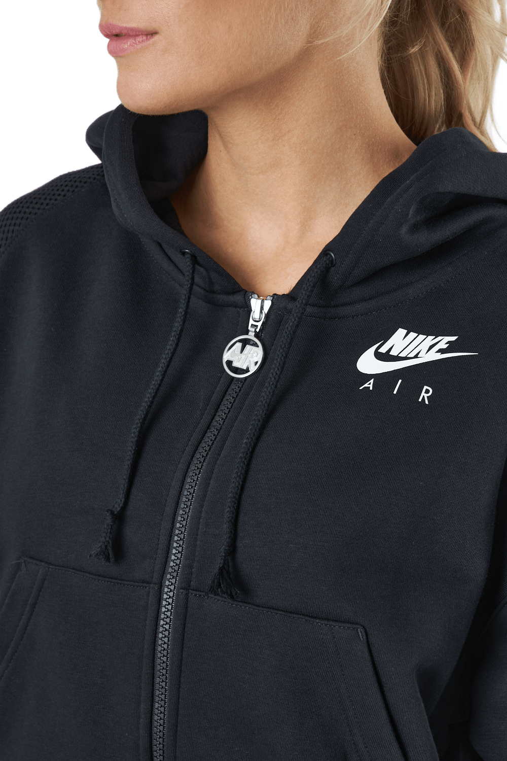 Nike Air Women's Full-zip Flee Black/black/white - Bild 4
