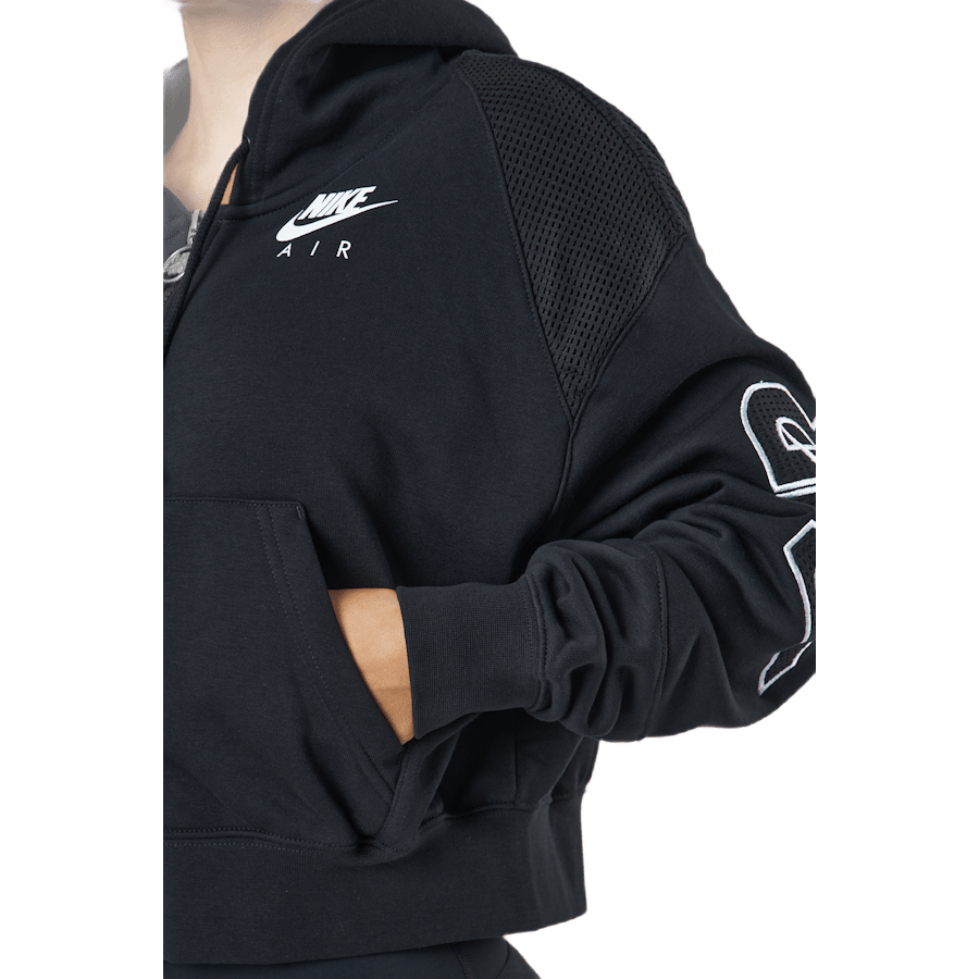 Nike Air Women's Full-zip Flee Black/black/white - Bild 5