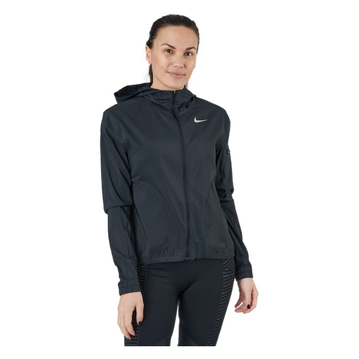 Impossibly Light Women's Hooded Running Jacket BLACK/REFLECTIVE SILV, Female, Apparels, jackets, Running, Black, S
