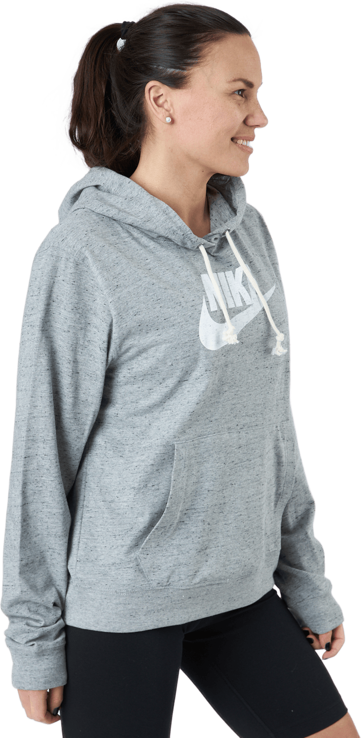 Sportswear Gym Vintage Women's Pullover Hoodie DK GREY HEATHER/WHITE - Bild 2