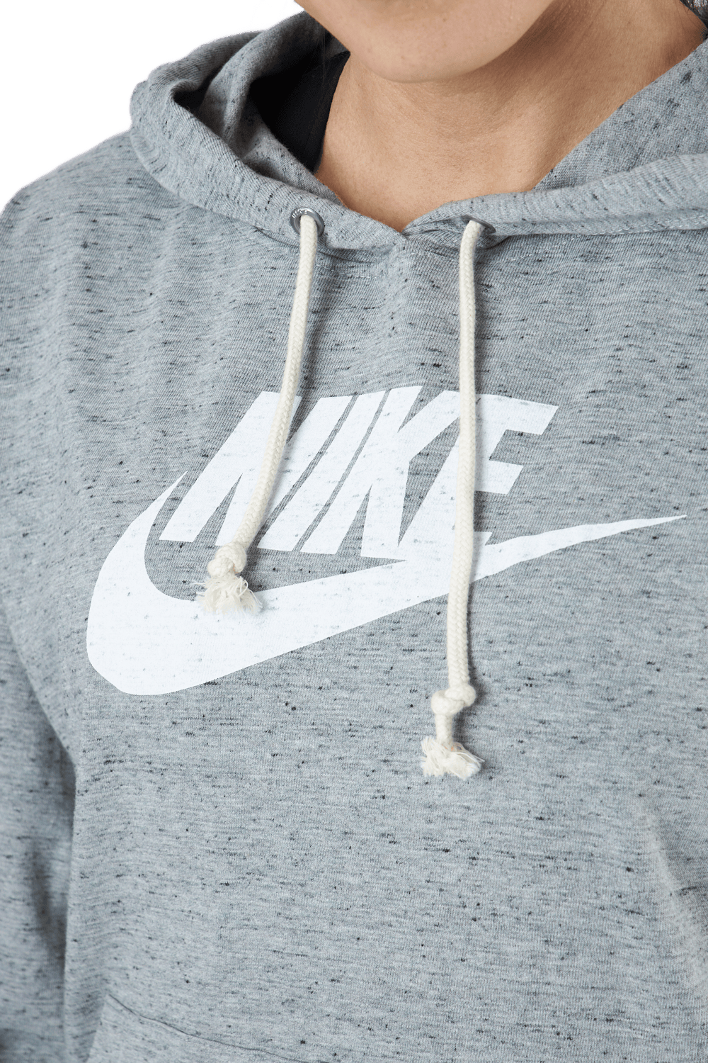 Sportswear Gym Vintage Women's Pullover Hoodie DK GREY HEATHER/WHITE - Bild 4