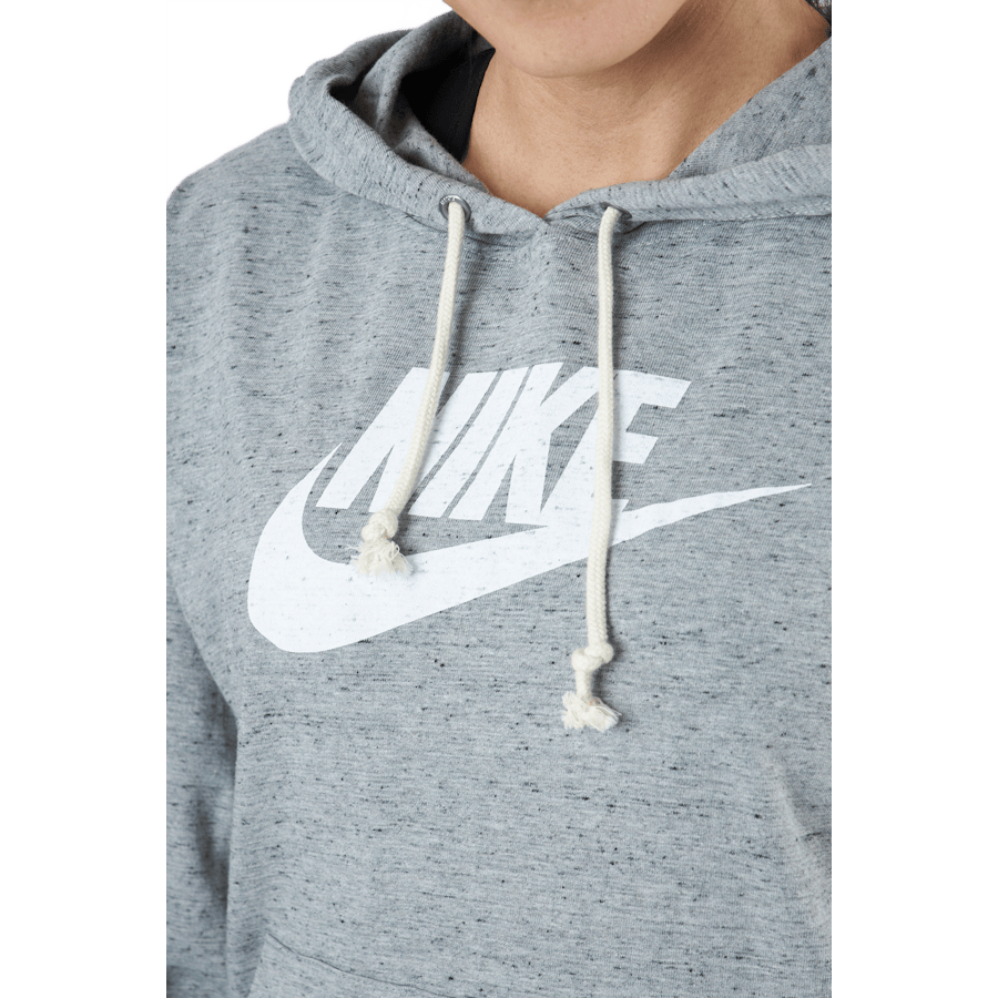 Sportswear Gym Vintage Women's Pullover Hoodie DK GREY HEATHER/WHITE - Bild 4