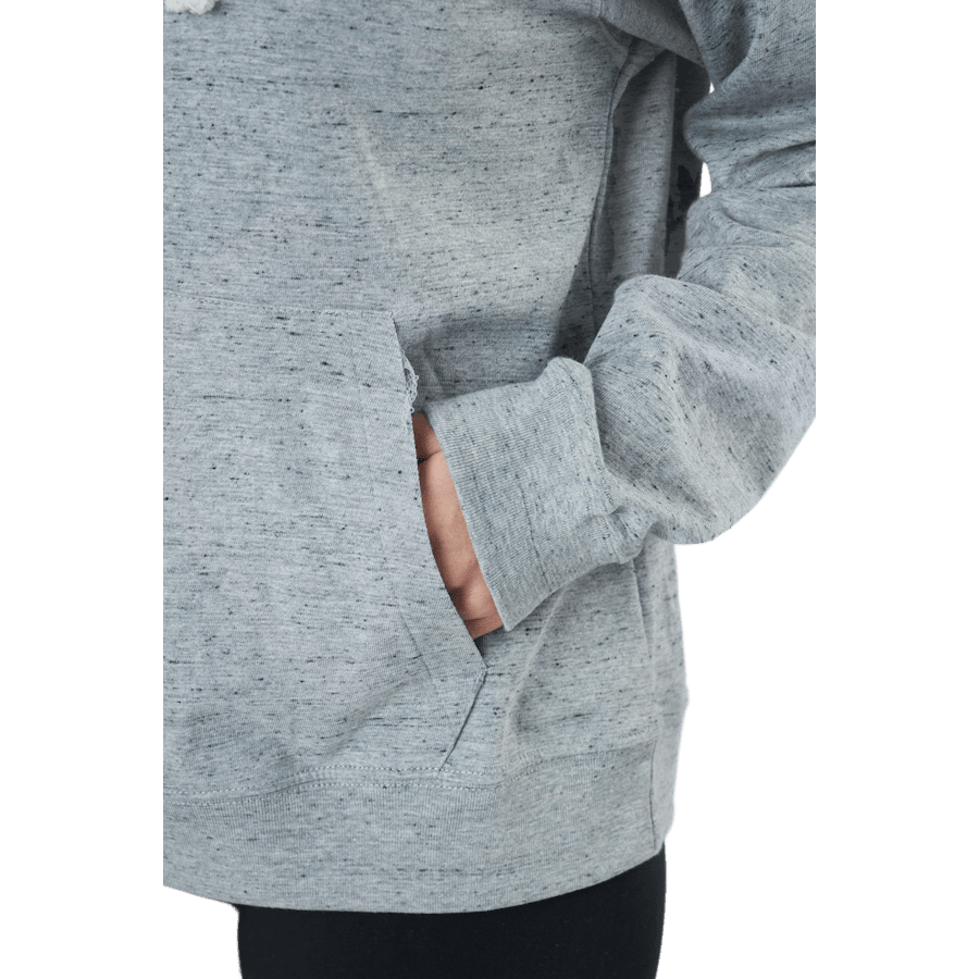 Sportswear Gym Vintage Women's Pullover Hoodie DK GREY HEATHER/WHITE - Bild 5