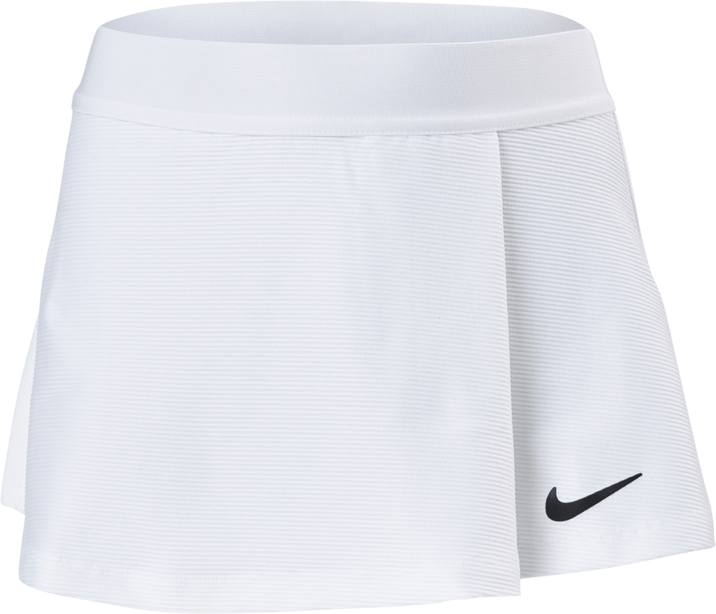 NikeCourt Victory Big Kids' (Girls') Tennis Skirt WHITE/BLACK, Female, Ropa, faldas y vestidos, Tenis, Blanco, L