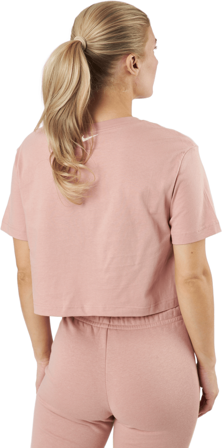W Nsw Crop Ss Tee Prnt Rose Whisper/white - Bild 3
