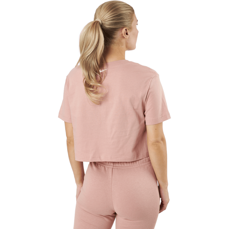 W Nsw Crop Ss Tee Prnt Rose Whisper/white - Bild 3