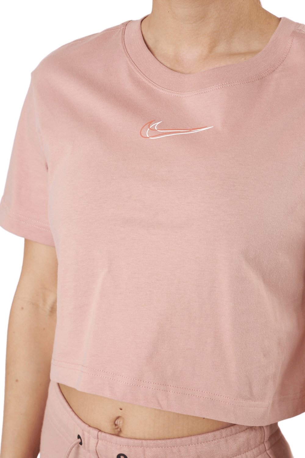 W Nsw Crop Ss Tee Prnt Rose Whisper/white - Bild 4