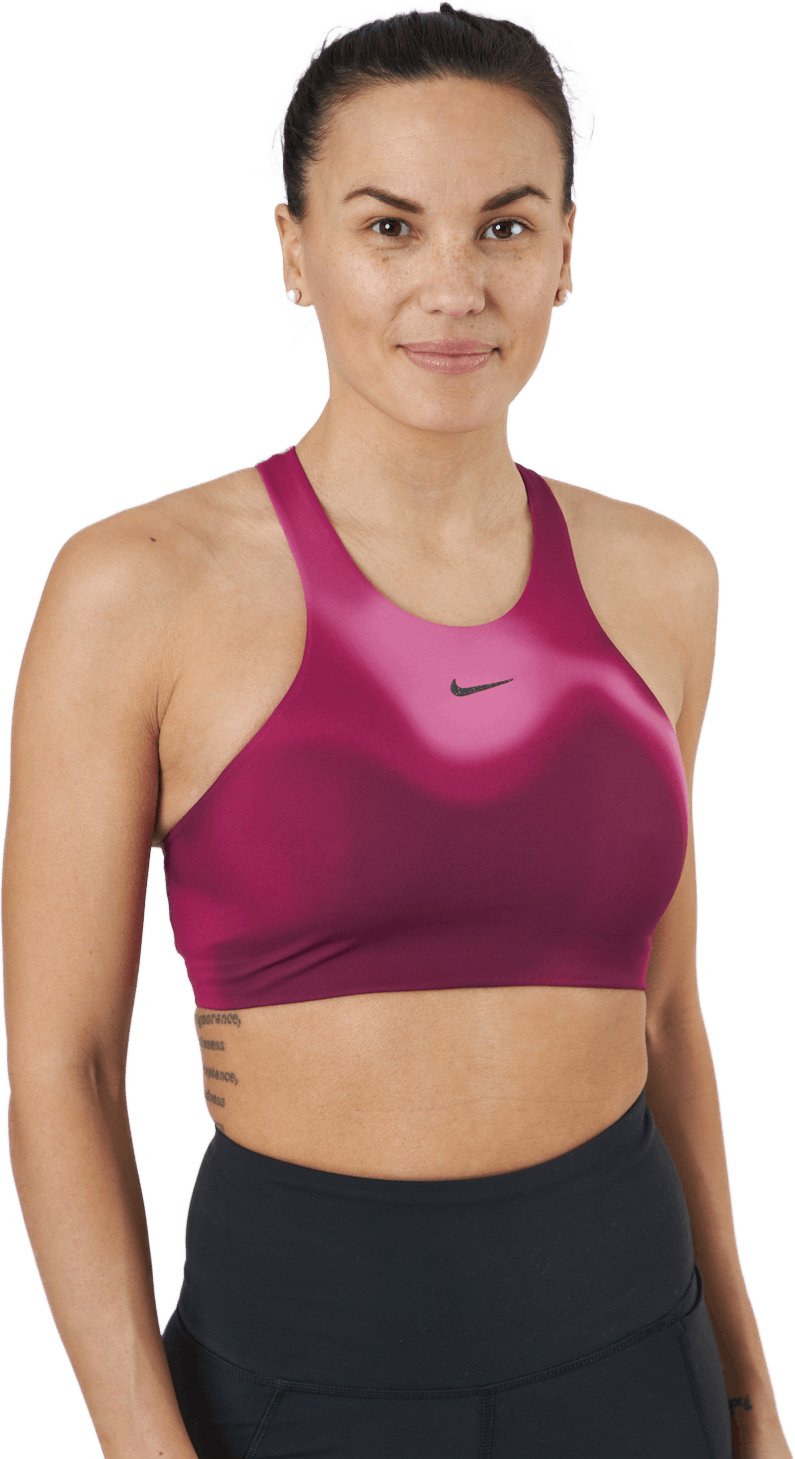 Nike Yoga Dri-fit Swoosh Women Cosmic Fuchsia/iron Grey, Female, Apparels, Sports Bras, Yoga, Pink, S