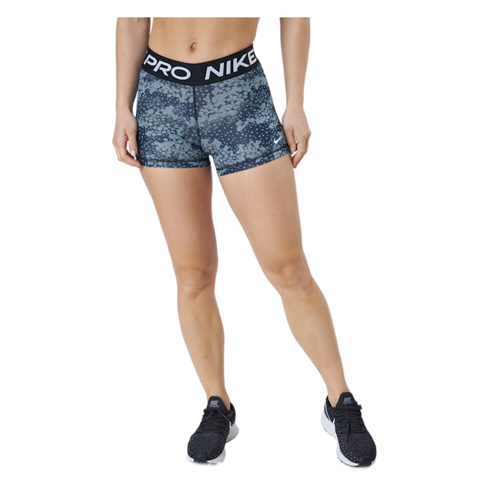 Nike Pro Dri-fit Women's 3" Pr Aviator Grey/black/white, Female, Abbigliamento, Leggings, Allenamento, Nero/Grigio/Bianca, S