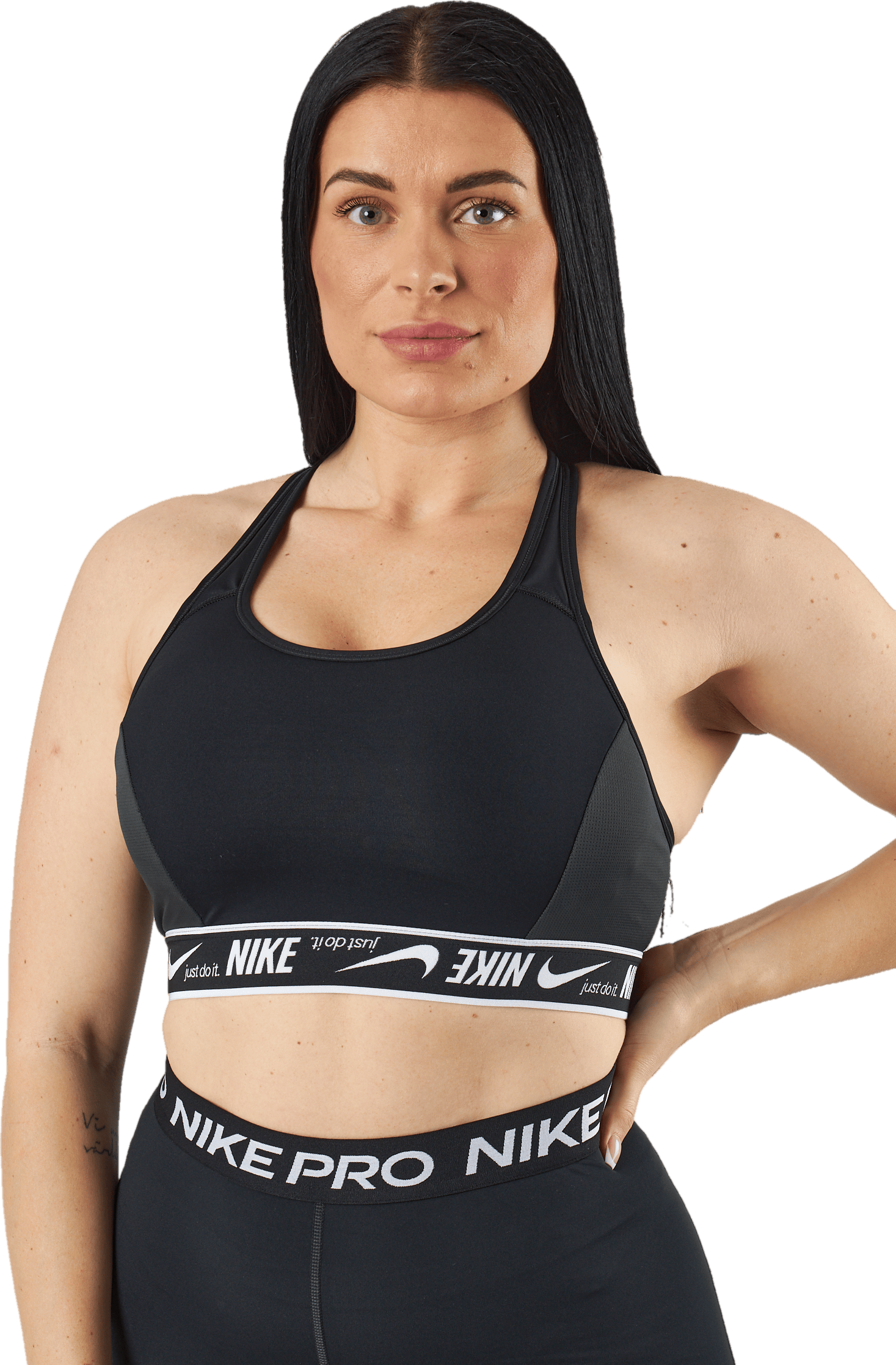 Nike Dri-fit Swoosh Women's Me Black/black/white - Bild 2