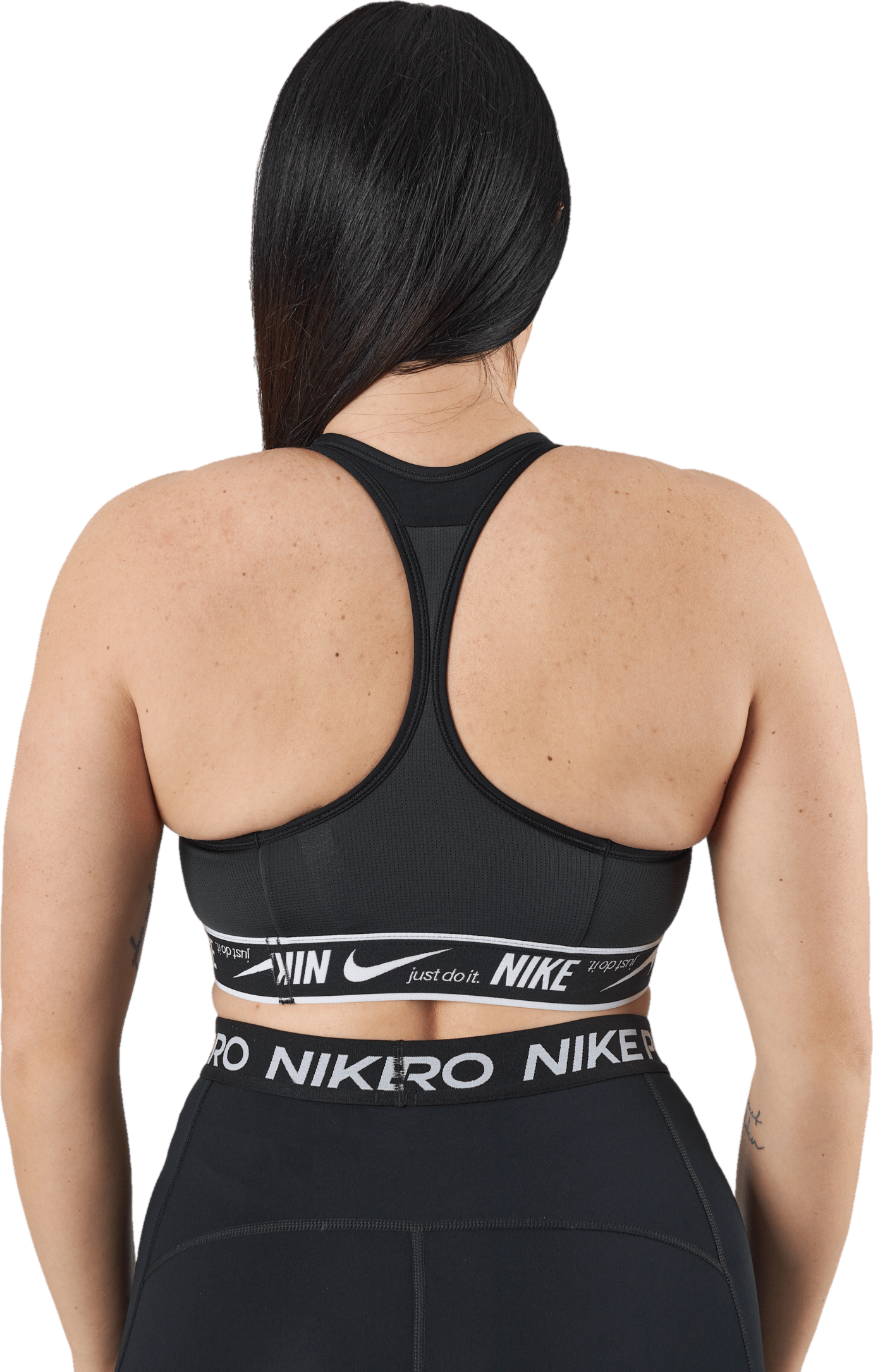 Nike Dri-fit Swoosh Women's Me Black/black/white - Bild 3