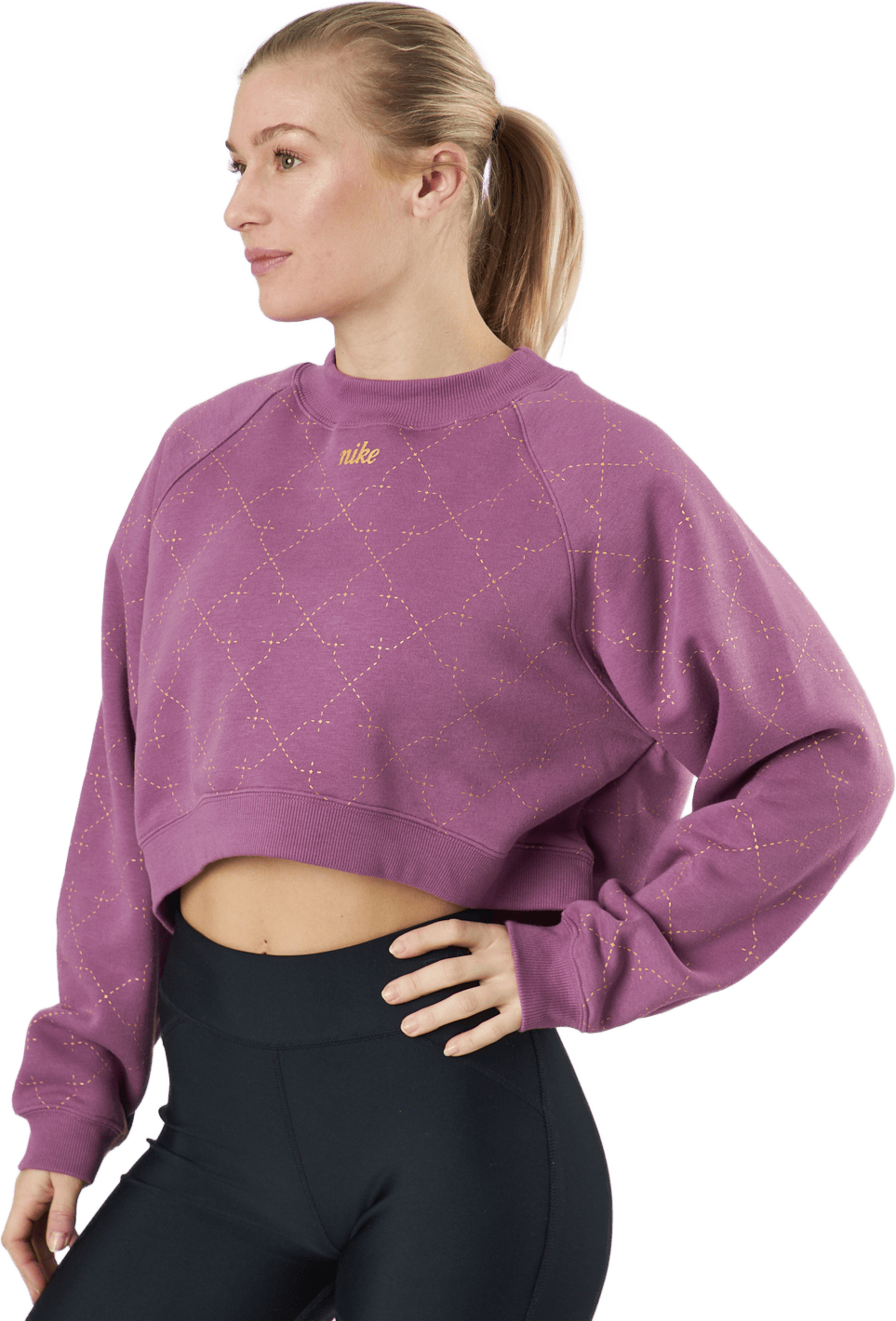 Nike Dri-fit Women's Novelty F Light Bordeaux/metallic Gold - Bild 2
