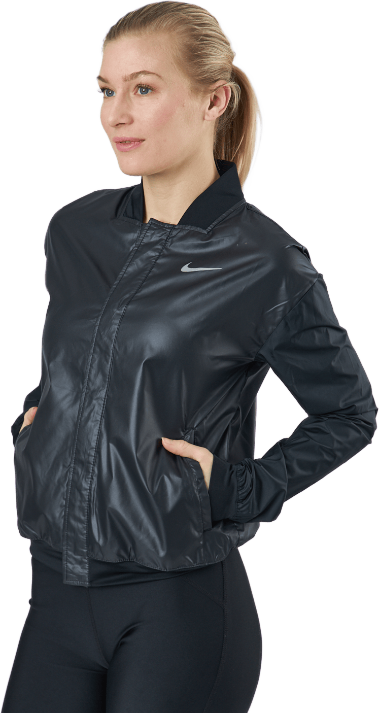 Swoosh Run Women's Running Jacket BLACK/WHITE - Bild 2