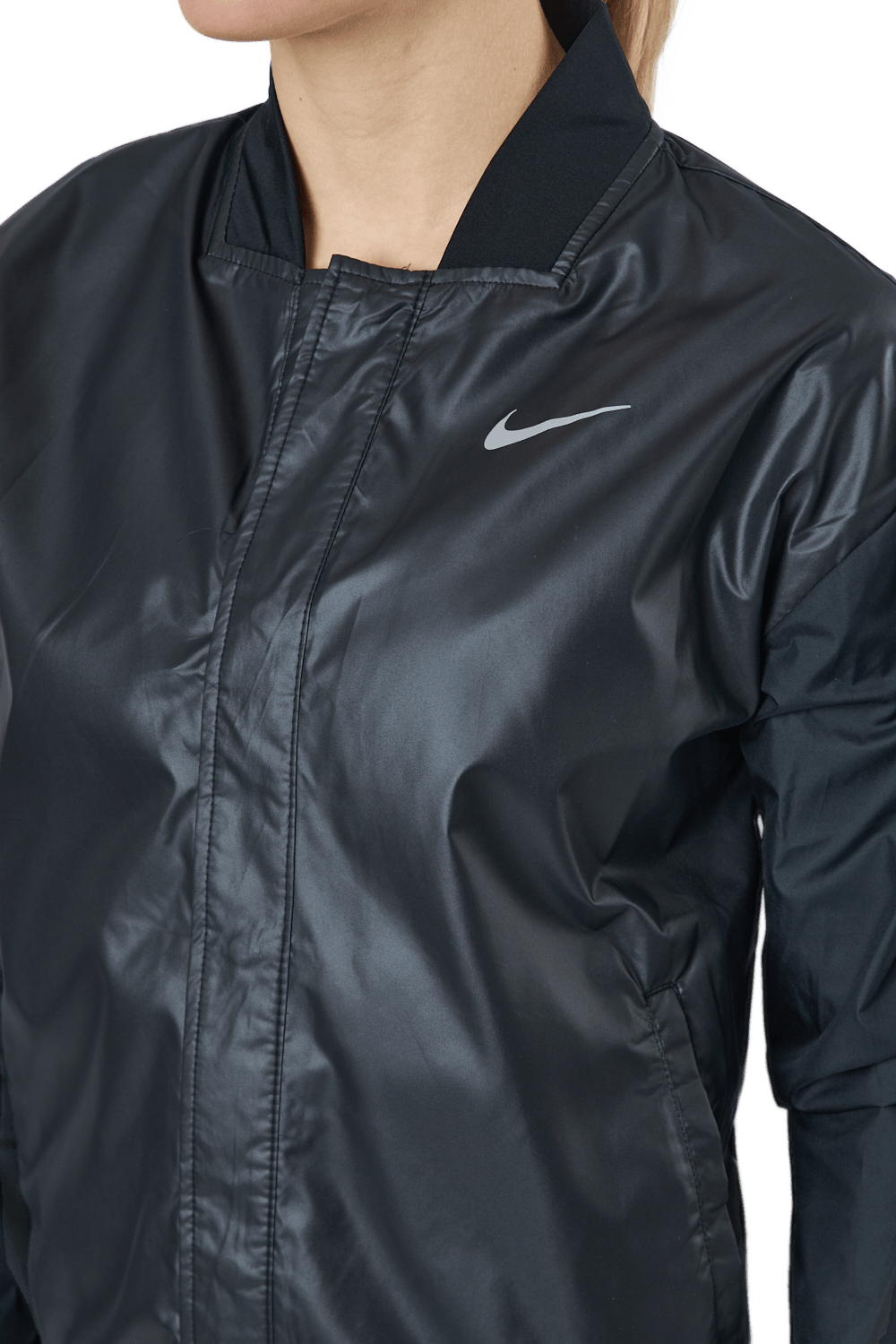 Swoosh Run Women's Running Jacket BLACK/WHITE - Bild 4