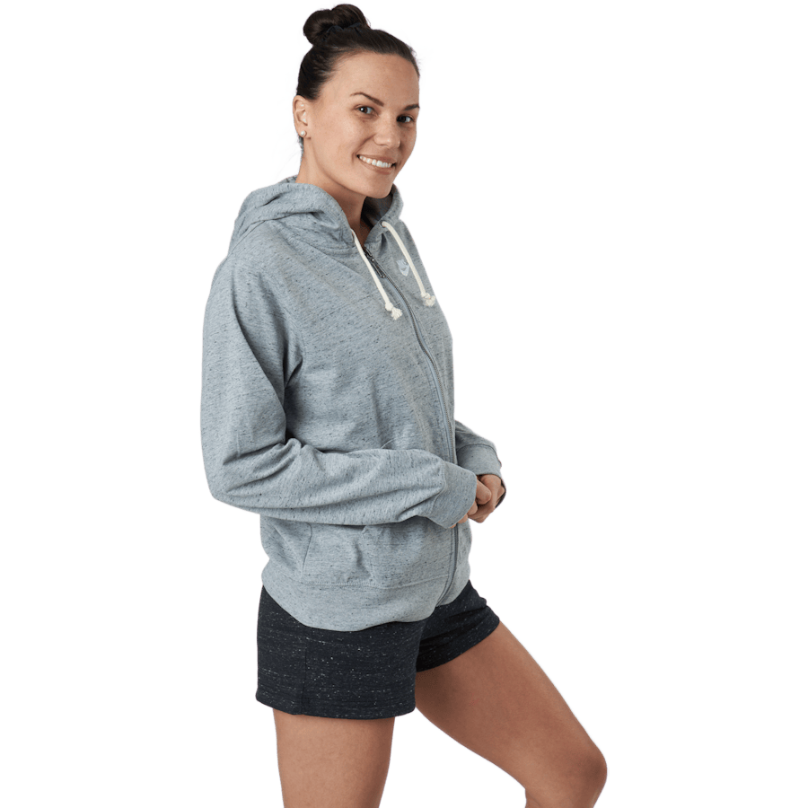 Sportswear Gym Vintage Women's Full-Zip Hoodie DK GREY HEATHER/WHITE - Bild 2