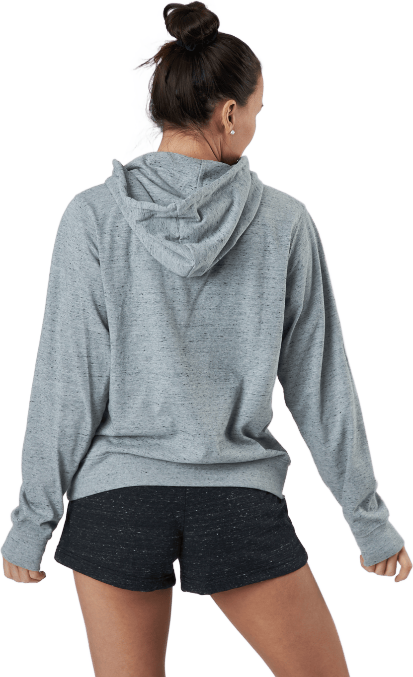 Sportswear Gym Vintage Women's Full-Zip Hoodie DK GREY HEATHER/WHITE - Bild 3