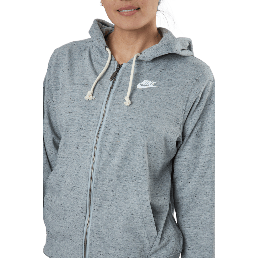 Sportswear Gym Vintage Women's Full-Zip Hoodie DK GREY HEATHER/WHITE - Bild 4