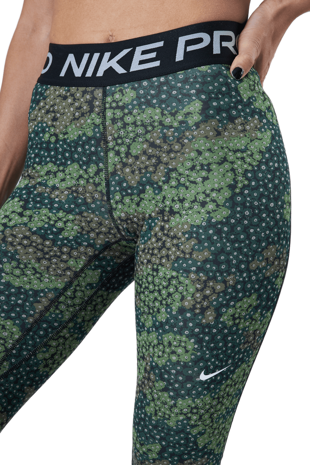 Nike Pro Dri-fit Women's Print Treeline/black/white - Bild 4