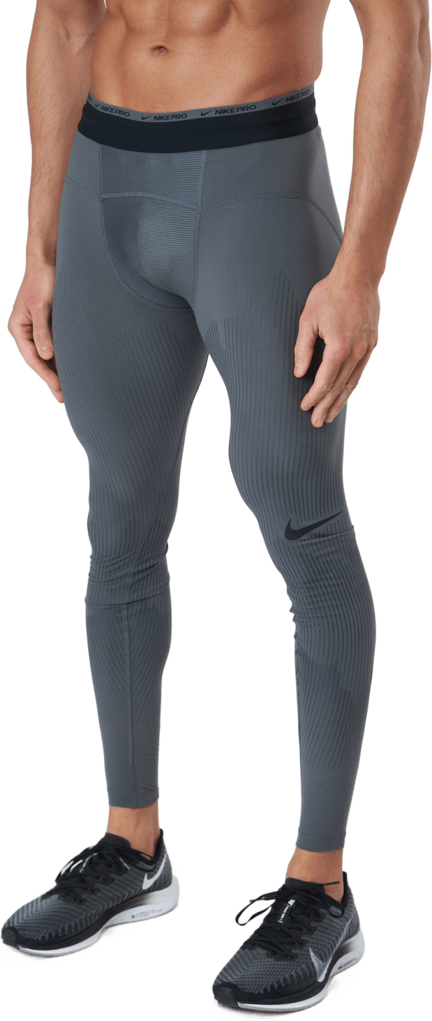 Nike Pro Dri-fit Adv Recovery  Iron Grey/black/black, Male, Vaatteet, Treenitrikoot, Treeni, Harmaa, L