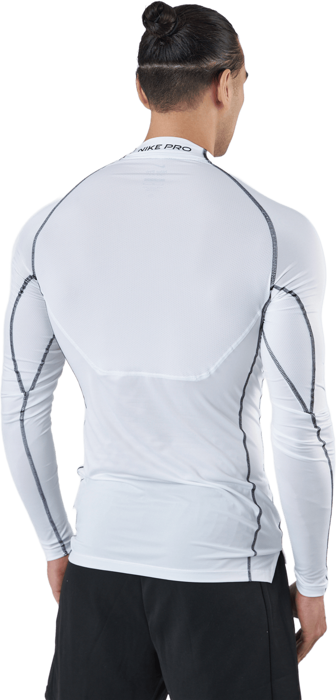 Nike Pro Dri-FIT Men's Tight Fit Long-Sleeve Top WHITE/BLACK/BLACK - Bild 3