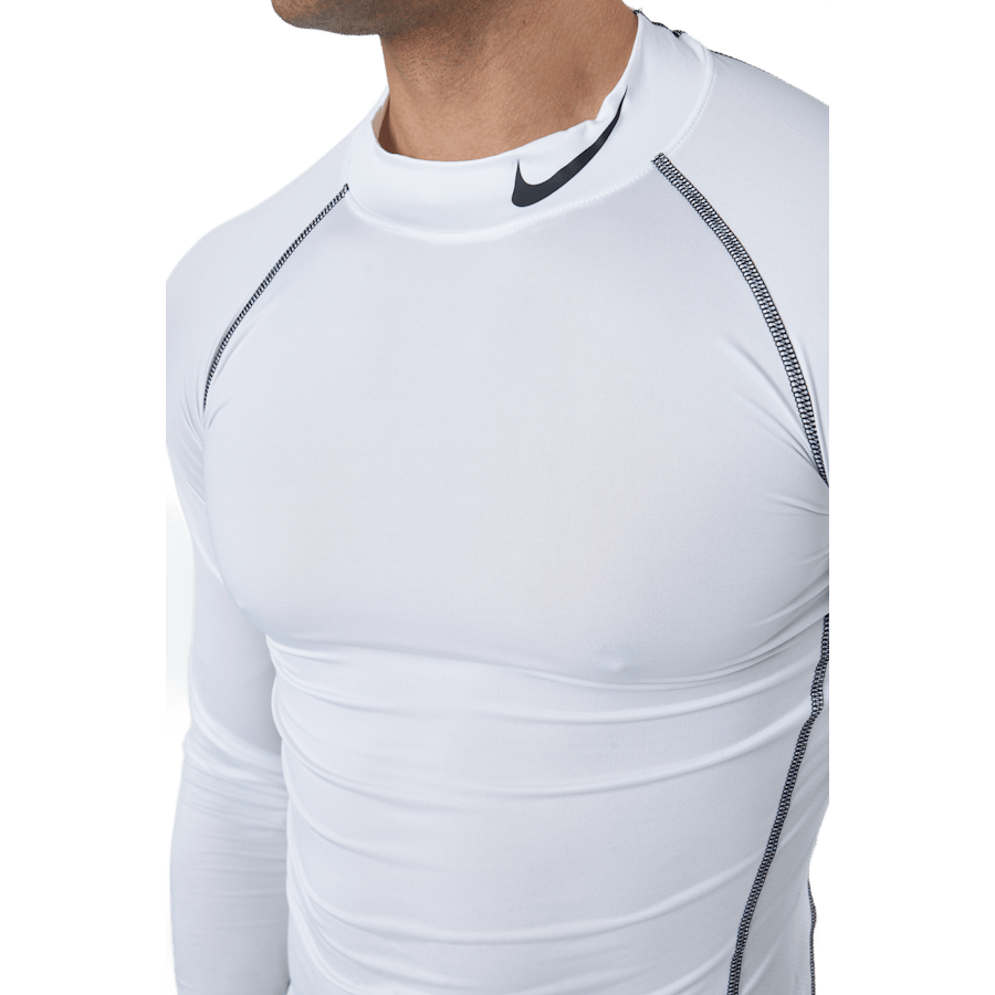 Nike Pro Dri-FIT Men's Tight Fit Long-Sleeve Top WHITE/BLACK/BLACK - Bild 4