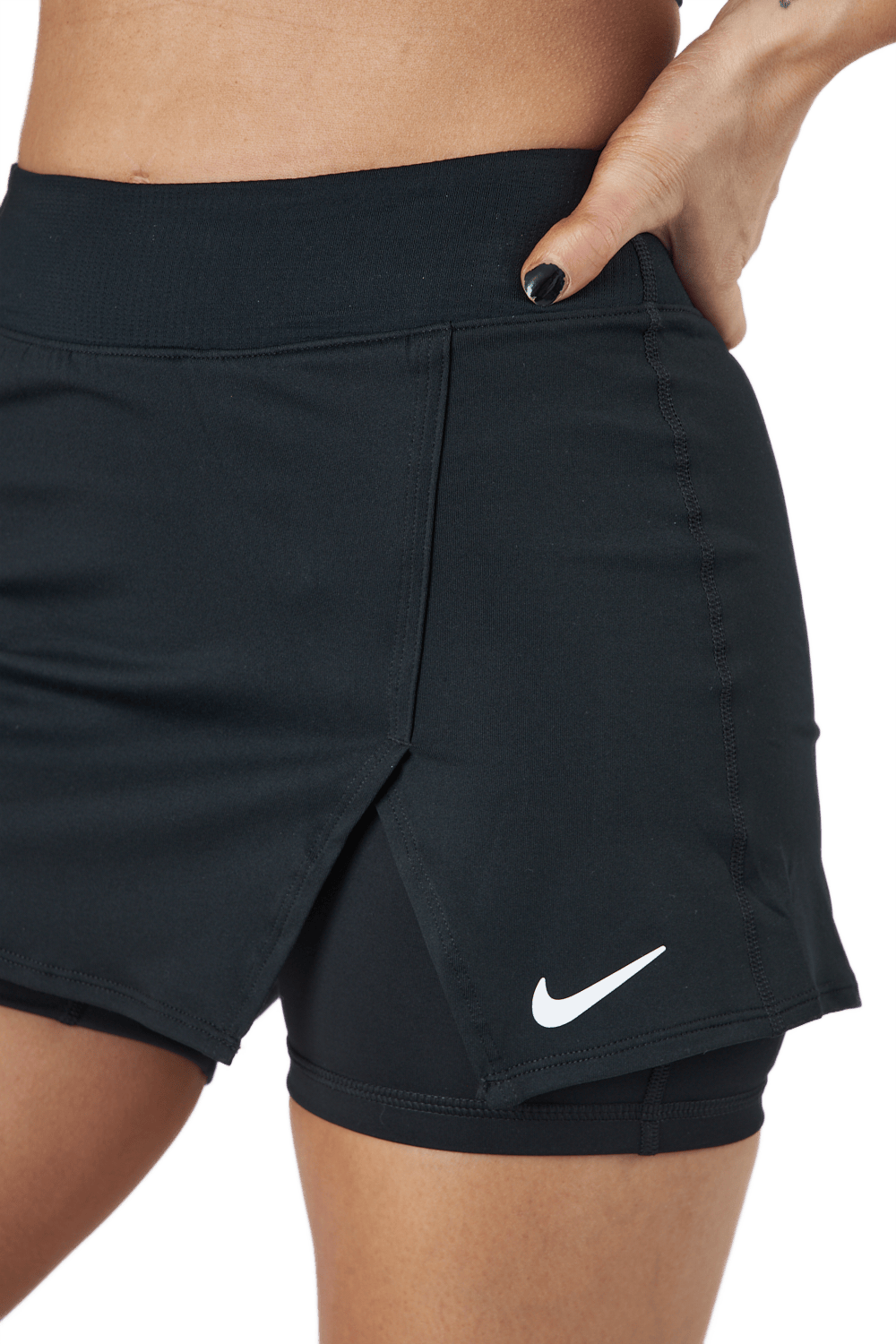 NikeCourt Dri-FIT Victory Women's Tennis Skirt BLACK/WHITE - Bild 4