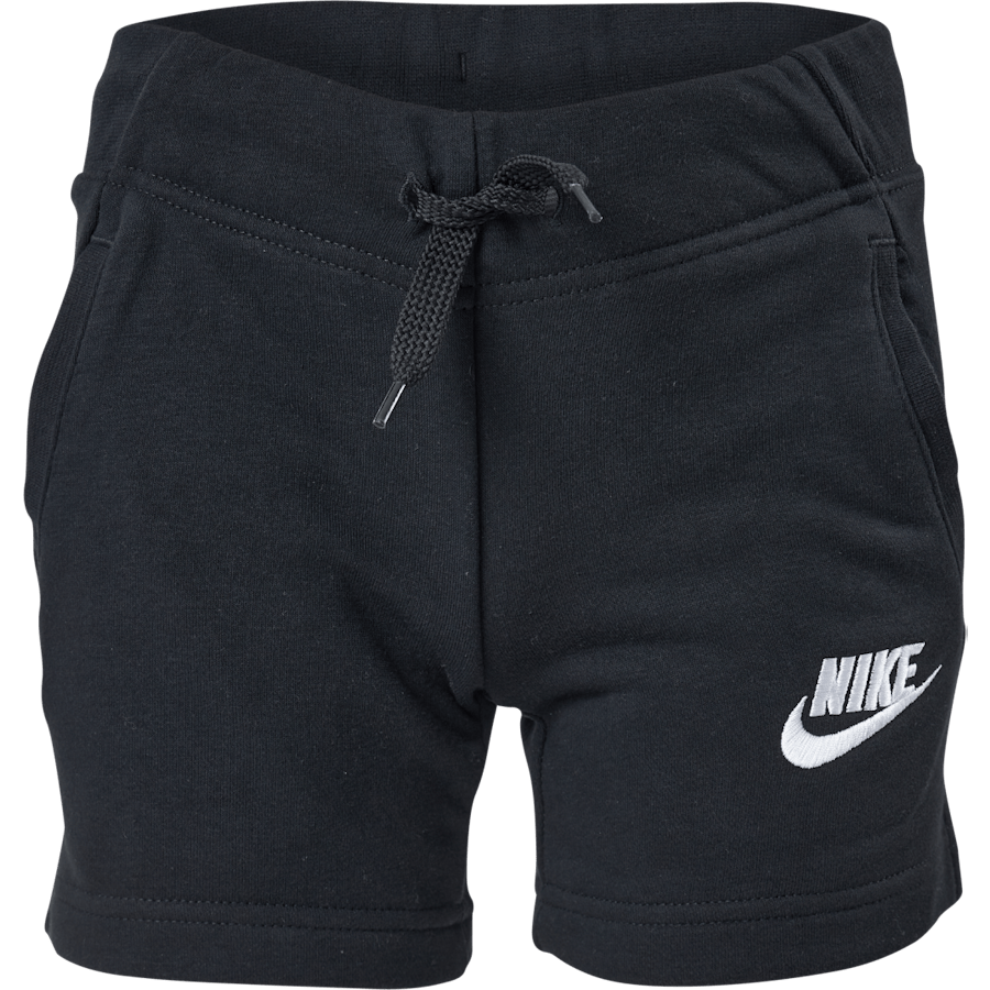 Sportswear Club Big Kids’ (Girls’) French Terry Shorts BLACK/WHITE