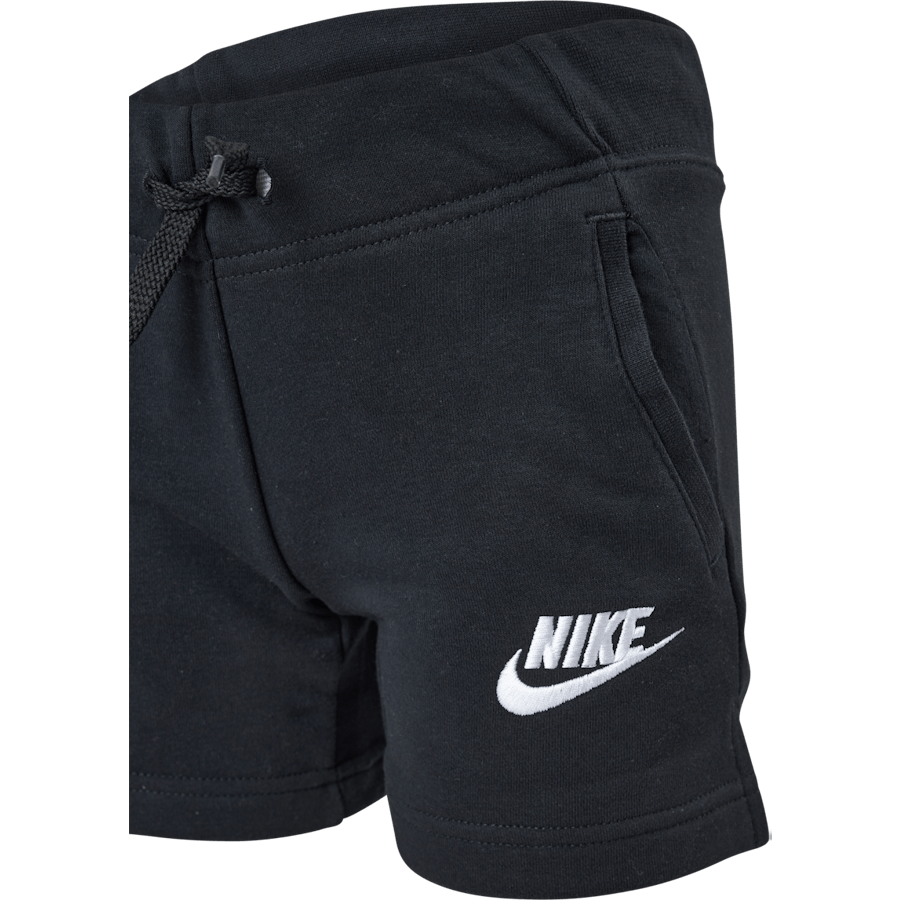 Sportswear Club Big Kids' (Girls') French Terry Shorts BLACK/WHITE - Bild 4