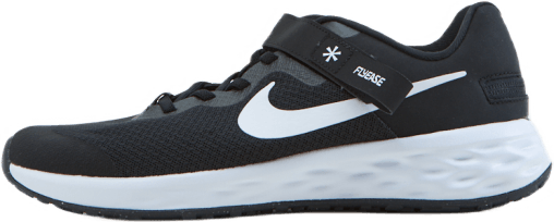 Revolution 6 FlyEase Big Kids' Easy On/Off Road Running Shoes BLACK/WHITE-DK SMOKE GREY, Unisex, Skor, Löparskor, Löpning, Svart, EU 39