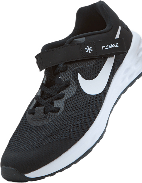 Revolution 6 FlyEase Big Kids' Easy On/Off Road Running Shoes BLACK/WHITE-DK SMOKE GREY - Bild 6