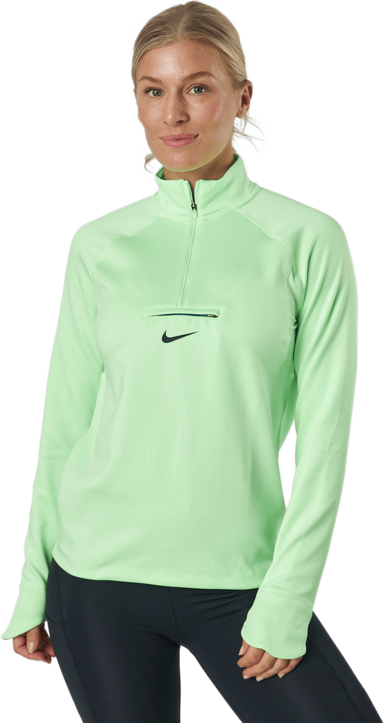 Nike Dri-fit Element Women's T Lime Glow/hyper Royal/black, Female, Apparels, Shirts, Running, Green, S