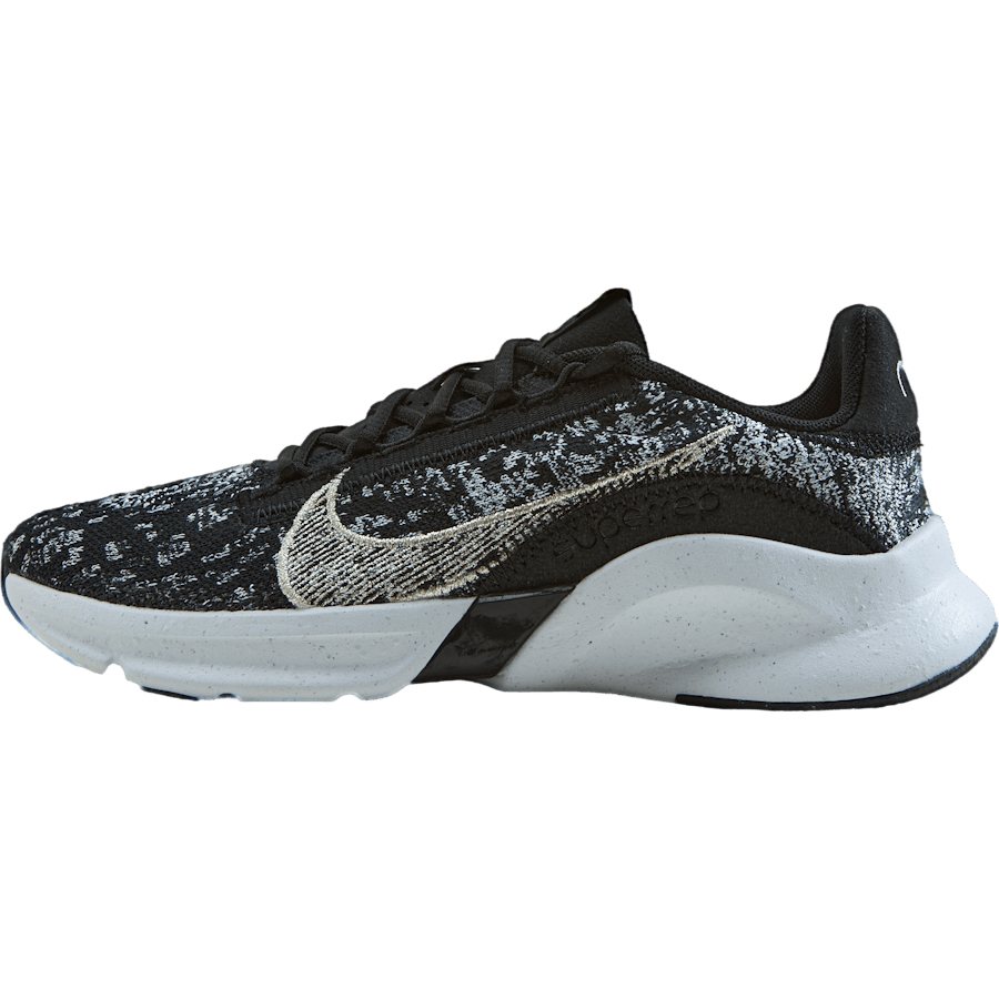 SuperRep Go 3 Flyknit Next Nature Women's Training Shoes BLACK/METALLIC SILVER-WHITE