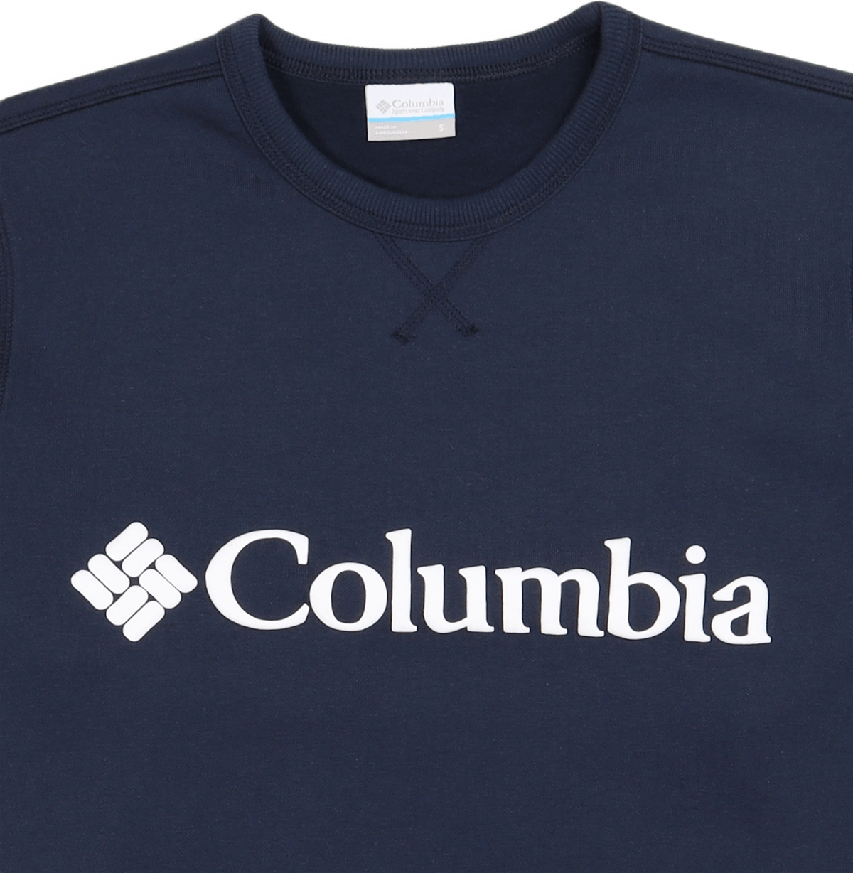 M Columbia™ Logo Fleece Crew Collegiate Navy