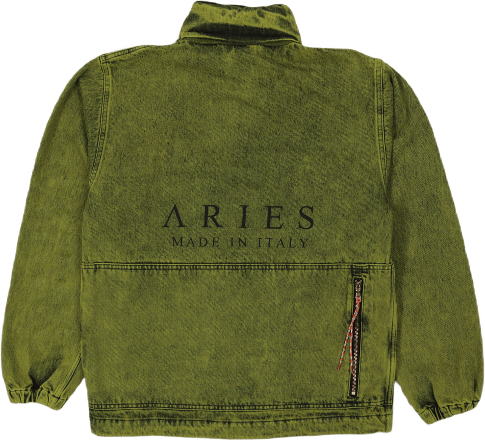 Denim Cargo Jacket Lime - Bild 5