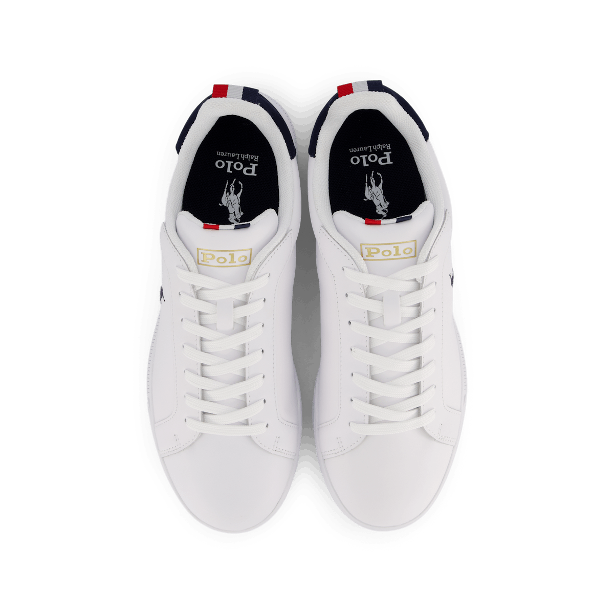 Heritage Court II Leather Sneaker White / Navy / Red