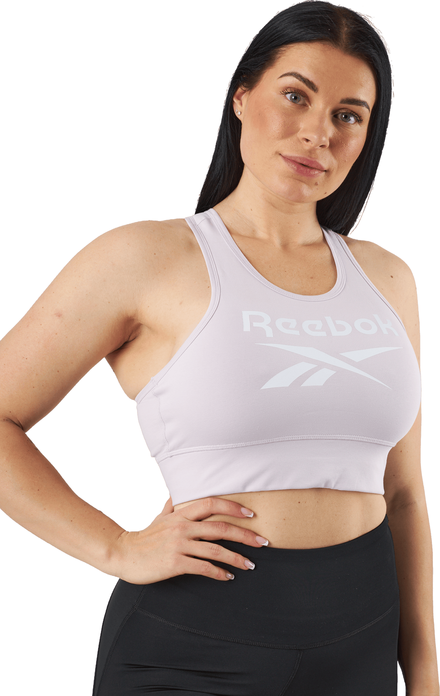 Ri Bl Cotton Bralette Quaglw, Female, Kläder, Sport-BH, Löpning, Ljus Violett, M