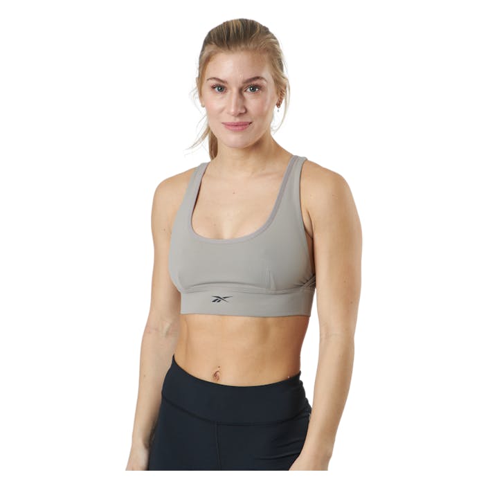 S Stripped Minimalist Bra Bougry, Female, Apparels, Sports Bras, Running, Grey, M