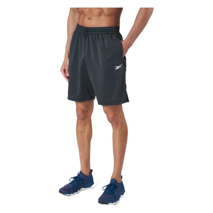 Wor Melange Short Nghblk, Male, Apparels, Shorts, Workout, Black, M
