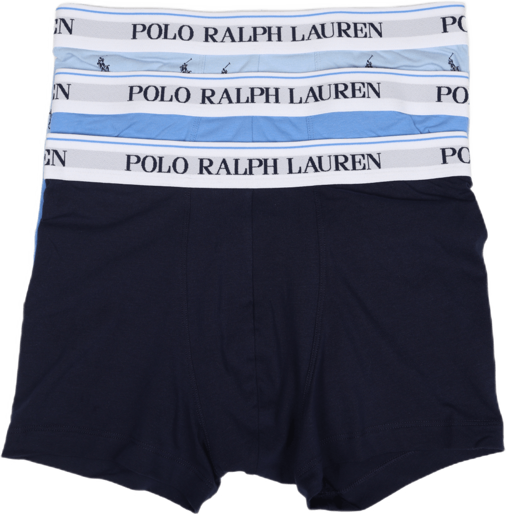 Classic Stretch-Cotton Trunk 3-Pack 3Pk El Blu Aopp/Hb Blu/Npt Nvy, Male, Vaatteet, Alusvaatteet, Sininen, S
