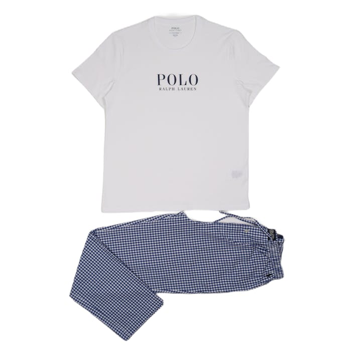 Short Sleeve Pyjamas Set, Male, Bekleidung, Unterwäsche, Weiß, XL