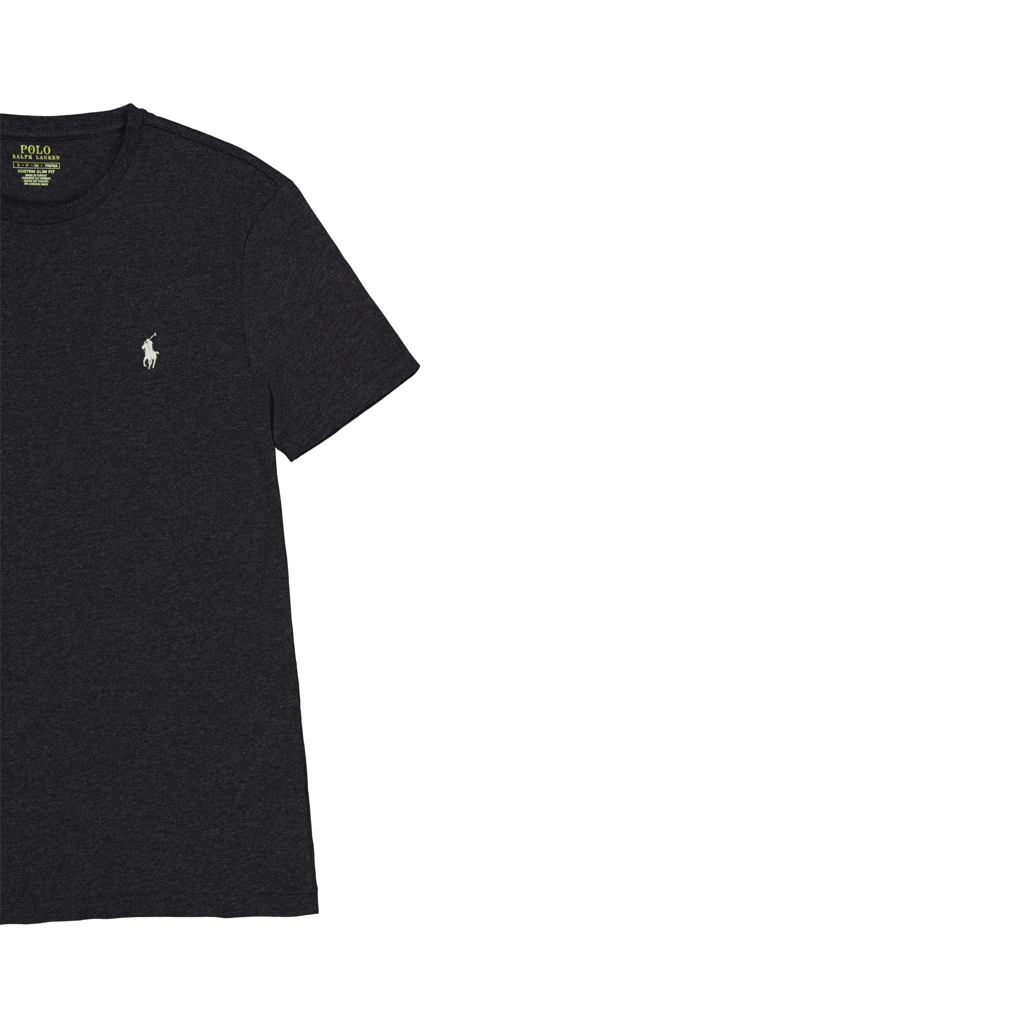 Custom Slim Fit Jersey Crewneck T-Shirt Black Marl Heather - Bild 2