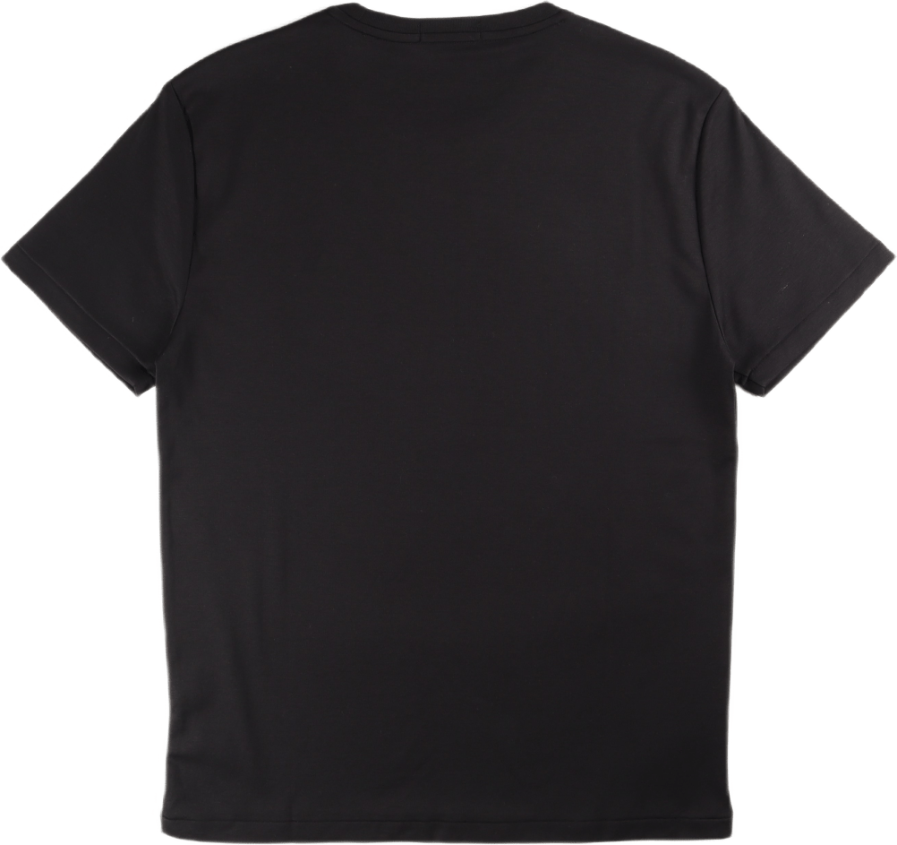 Custom Slim Fit Soft Cotton T-Shirt Polo Black - Bild 2