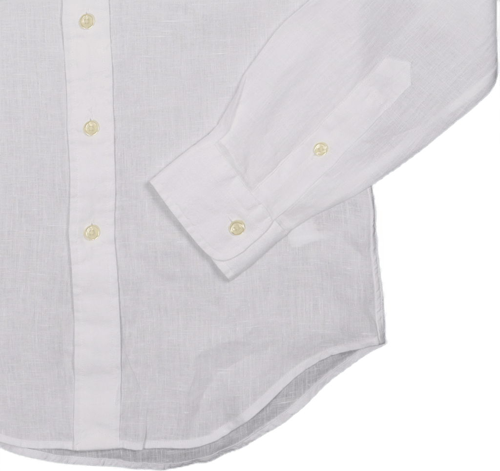 Custom Fit Linen Shirt White - Bild 3