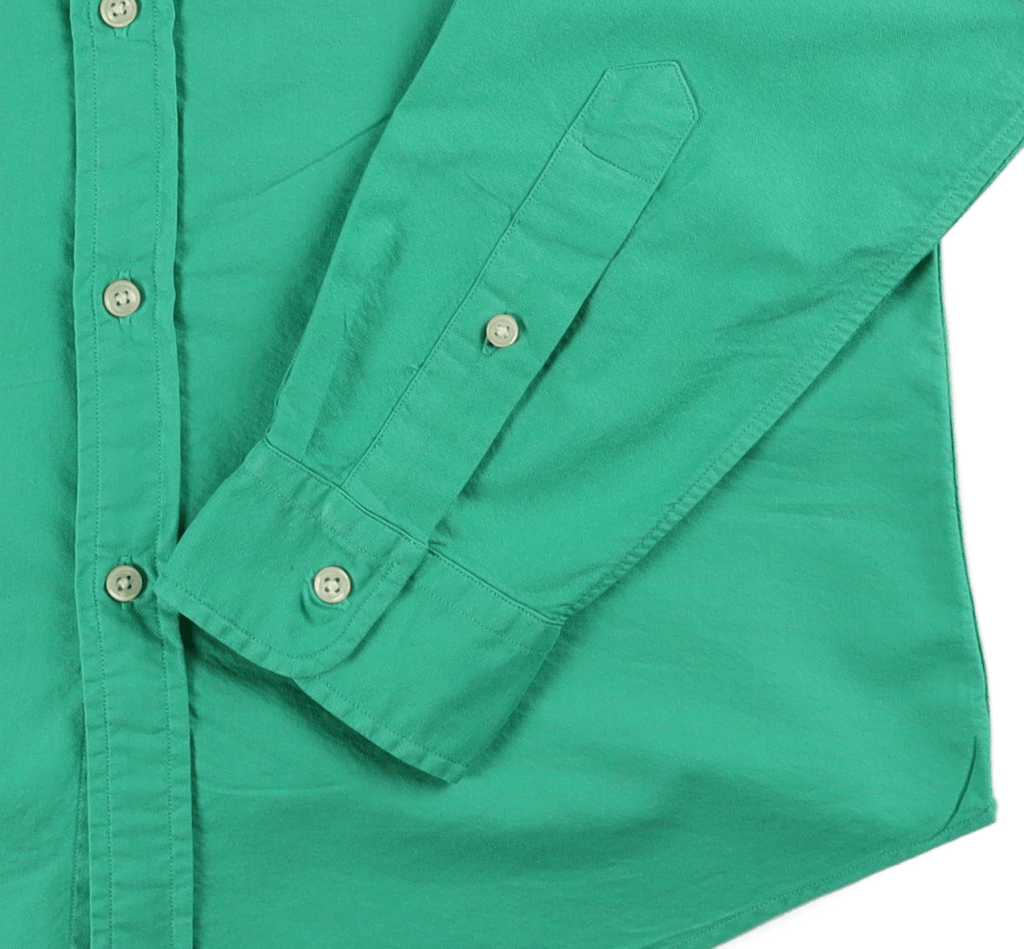 Slim Fit Garment-Dyed Oxford Shirt Cabo Green - Bild 4