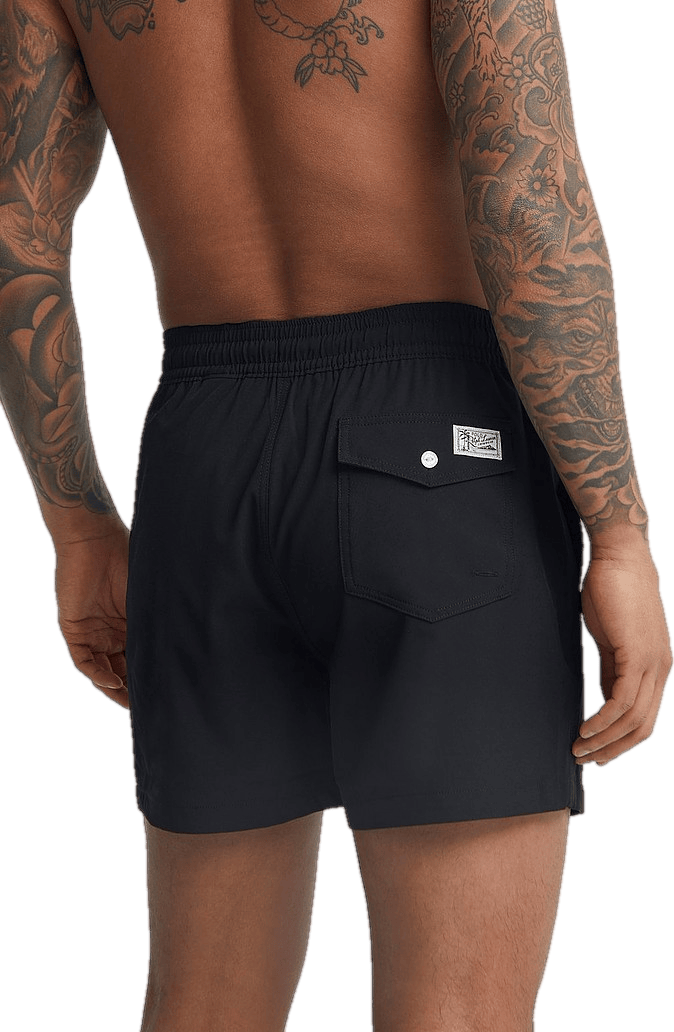 Polo Ralph Lauren 4.5-Inch Traveler Slim Fit Swim Trunk, Male, Apparels, Swimwear, Black, XXL