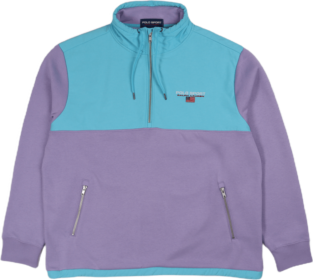Polo Sport Hybrid Sweatshirt Sky Lavender/French Turquoise, Male, Klær, hettegensere og gensere, Lilla, XL