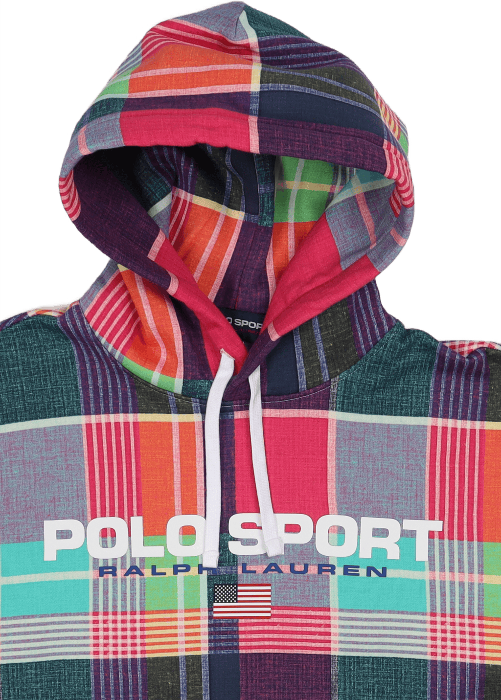Polo Sport Madras-Print Hoodie Madras Print Pink Multi - Bild 2