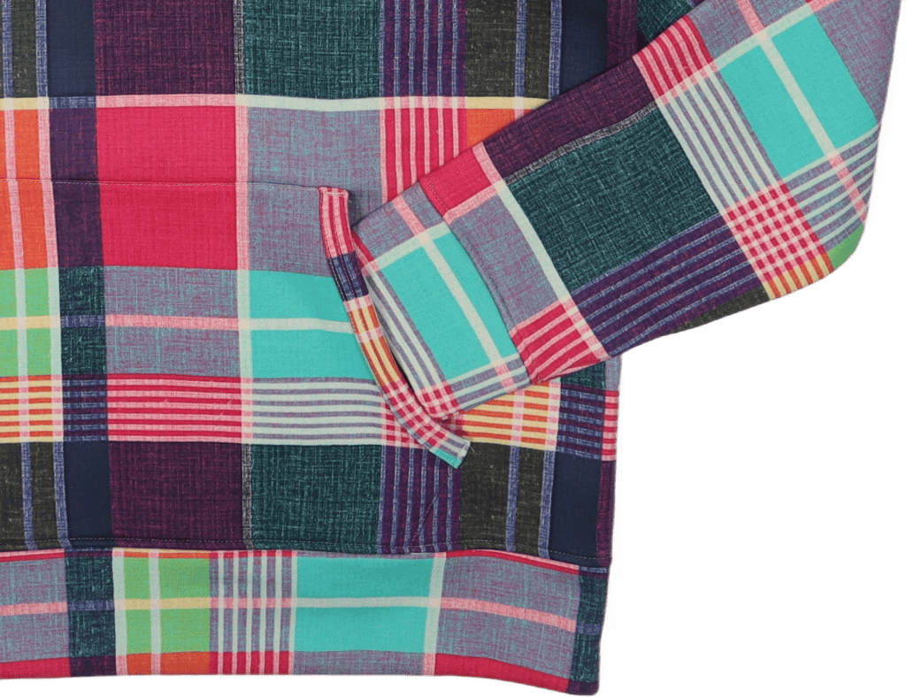 Polo Sport Madras-Print Hoodie Madras Print Pink Multi - Bild 3