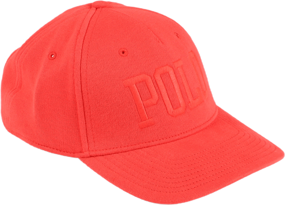 Logo Fleece Ball Cap Tomato