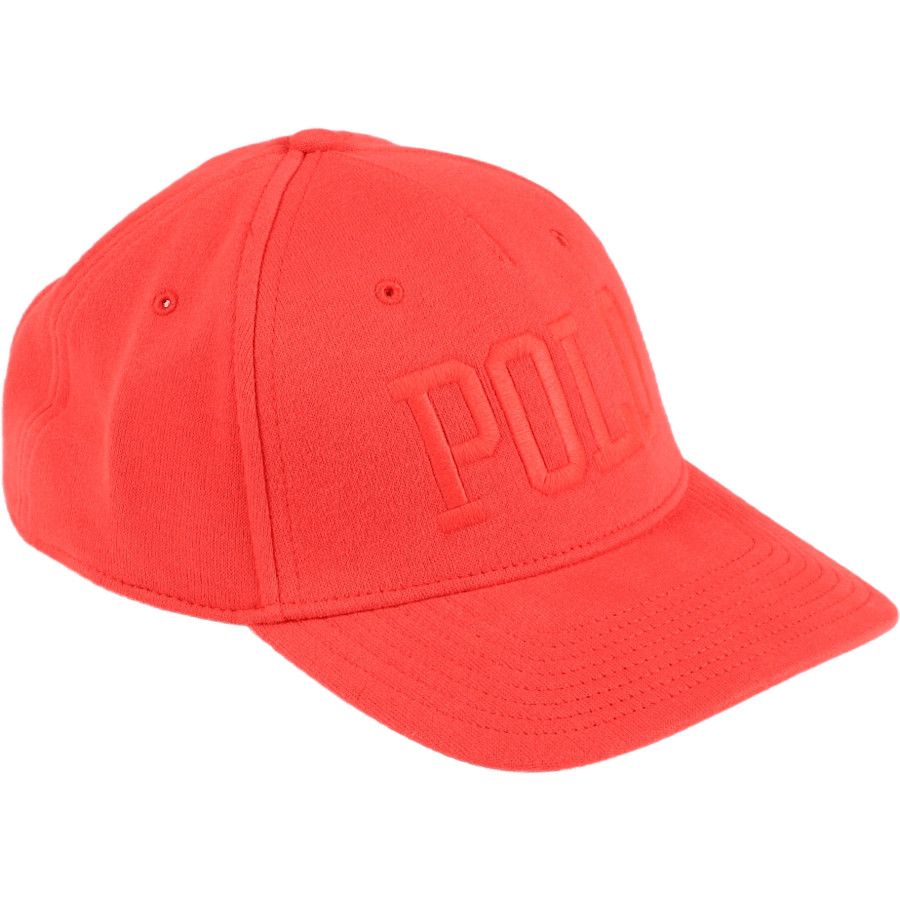 Logo Fleece Ball Cap Tomato